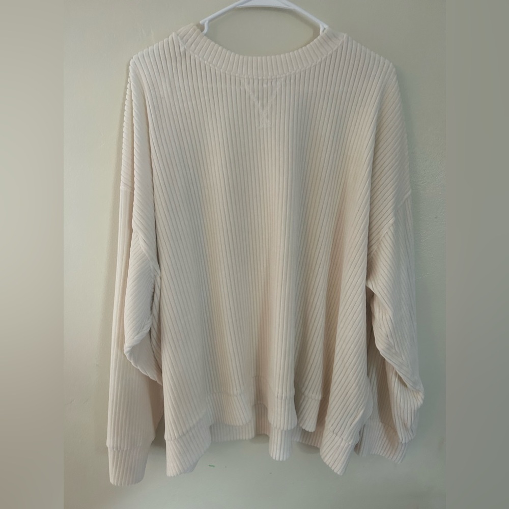 Cream White Crew Neck
